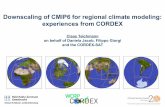 Downscaling of CMIP6 for regional climate modeling ...