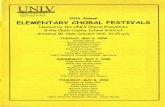 20th Annual Elementary Choral Festivals