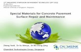 Special Materials for Concrete Pavement Surface Repair and ...