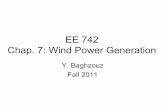 EE 742 Chap. 7: Wind Power Generation