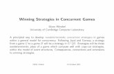 Winning Strategies in Concurrent Games