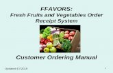 FFAVORS Customer Ordering Manual