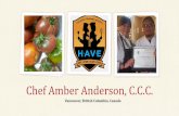 Chef Amber Anderson, C.C.C. - Amazon Web Services