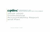 2019-2020 Institutional Accountability Report and Plan