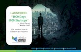 LAUNCHING 1000 Days 1000 Start-ups