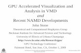 GPU Accelerated Visualization and Analysis in VMD