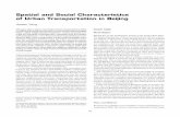 Spatial and Social Characteristics of Urban Transportation in Beijing