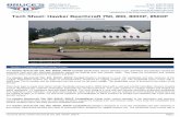 Tech Sheet: Hawker Beechcraft 750, 800, 800XP, 850XP