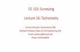 CE 103: Surveying Lecture 1: Introduction