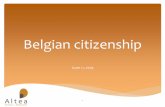 Belgian citizenship - Accueil