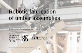Robotic fabrication of timber assemblies