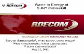 Waste to Energy at SUNY Cobleskill
