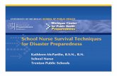 School Nurse Survival Techniques for Disaster Preparedness