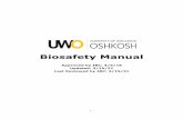 Biosafety Manual - University of Wisconsin–Oshkosh