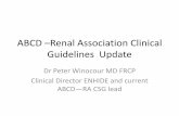 ABCD –Renal Association Clinical Guidelines Update