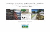 Reducing Tree Root and Sidewalk Conflicts: Analysis and ...