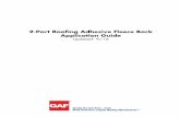 2-Part Roofing Adhesive Fleece Back Application Guide