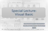 Special Lecture: Visual Basic