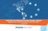 PAHO/WHO COLLABORATING CENTRES REGIONAL WEBINAR