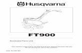 Husqvarna FT900 Tiller - Illustrated Parts Manual