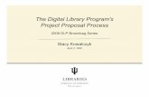 The Digital Library Program's Project Proposal Process
