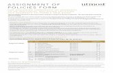 Assignment of policies - Utmost Wealth Docs