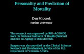 Personality and Prediction of Mortality