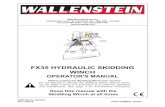 FX35 HYDRAULIC SKIDDING WINCH - Wallenstein Equipment