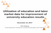 Utilization of education and labor market data for ...