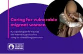 Caring for vulnerable migrant women