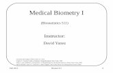 Medical Biometry I - University of Washington