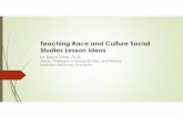 Teaching Race and Culture Social Studies Lesson Ideas