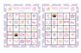 Baby Shower Bingo Girl - Crazy Little Projects