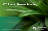 19th Annual General Meeting