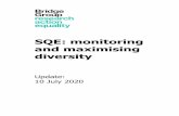 SQE monitoring and maximising diversity