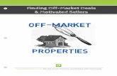 Finding Off-Market Deals & Motivated Sellers