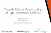 Towards Additive Manufacturing of High-Performance Ceramics