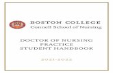 DOCTOR OF NURSING PRACTICE STUDENT HANDBOOK 2021-2022
