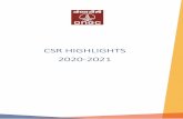 CSR HIGHLIGHTS 2020 2021