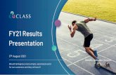 FY21 Results Presentation - investors.class.com.au