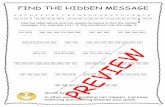 FIND THE HIDDEN MESSAGE - Math Activities