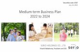 Medium-term Business Plan 2022 to 2024