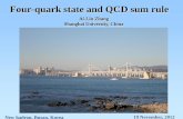 Four-quark state and QCD sum rule