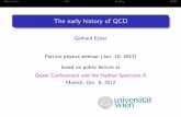 The early history of QCD - univie.ac.at