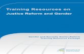 Training Resources on Justice Reform and Gender - ISSAT - DCAF