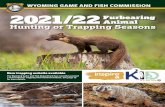 WYOMING GAME AND FISH COMMISSION 2021/22Animal …