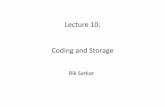 Lecture!10:! Coding!and!Storage! - fu-berlin.de