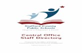 Central Office Staff Directory - Stafford County Public ...