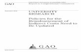 GAO-10-937 University Research: Policies for the Reimbursement of
