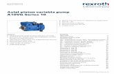 Axial piston variable pump A10VG Series 10 - Bosch Rexroth